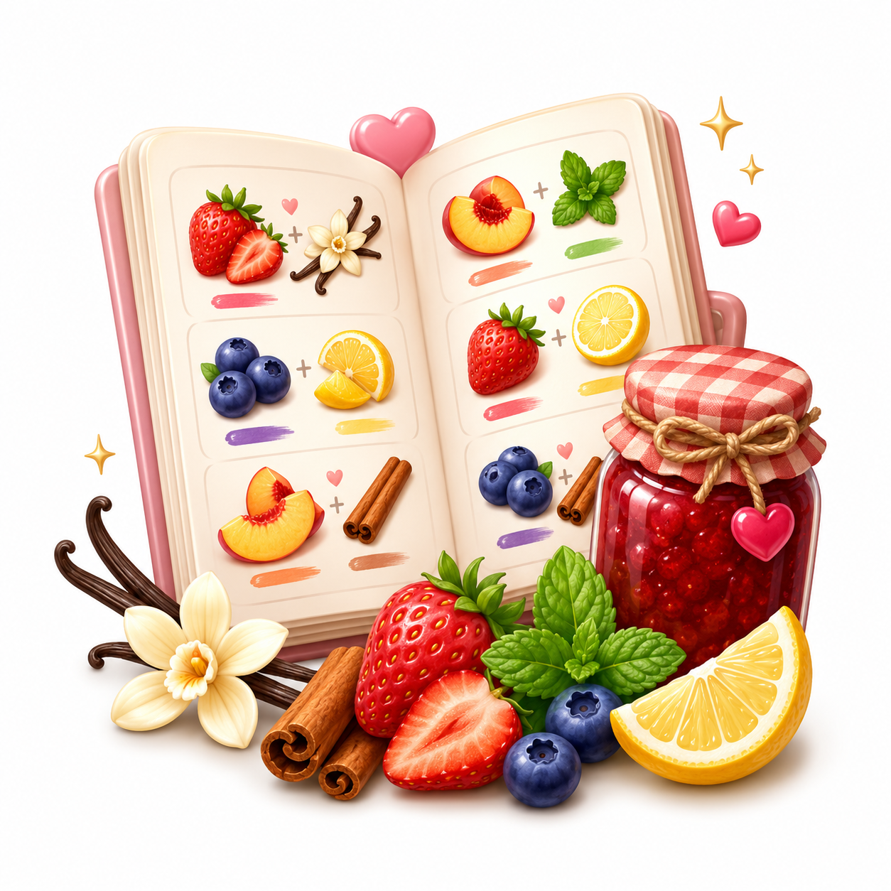 Jam Flavor Pairing Sheets